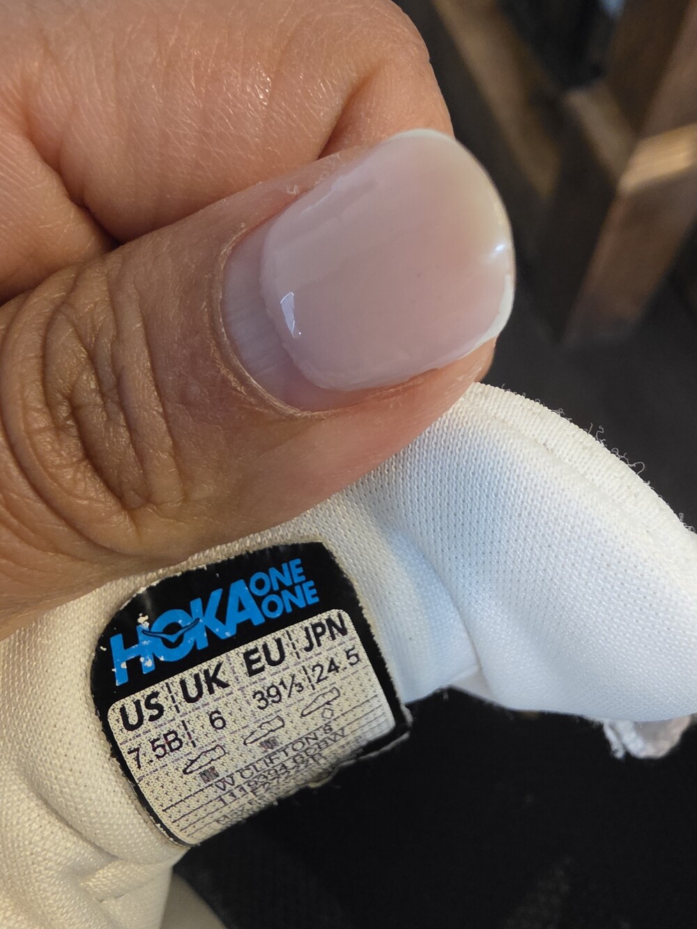 Hoka Athletic Running Shoes in White & Orange - Picture 8 of 8